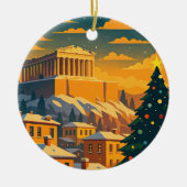 Ornement de Noël à Athènes • Grèce festive (Devant)