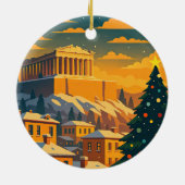 Ornement de Noël à Athènes • Grèce festive (Dos)