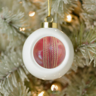 Ornement de Noël à la balle de cricket,