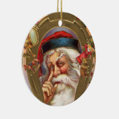 Ornement de Noël à l'ancienne Père Noël (Droite)