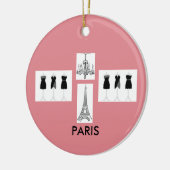 Ornement de Noël à thème rose (Gauche)