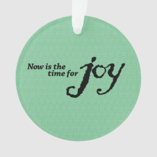 Ornement de Noël acrylique "Joy"