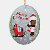 Ornement de Noël afro-américain (Droite)