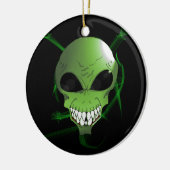 Ornement de Noël alien vert (Gauche)