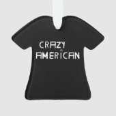 Ornement de Noël américain fou (dos)