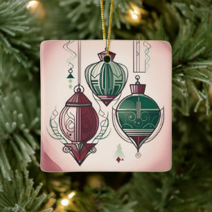 Ornement de Noël Art déco