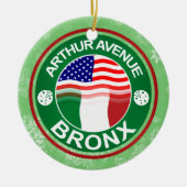 Ornement de Noël Arthur Avenue Bronx Italien (Devant)