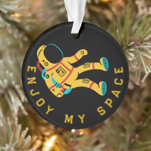 Ornement de Noël Astronaute Mignon Profitez de Mon