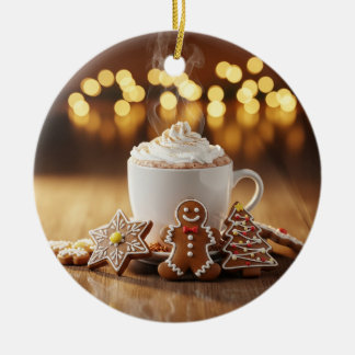 Ornement de Noël au cacao chaud