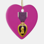 Ornement de Noël au coeur mauve (Droite)