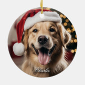 Ornement de Noël avec chien. (Dos)