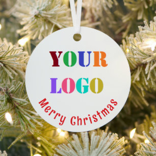 Ornement de Noël avec logo de votre entreprise