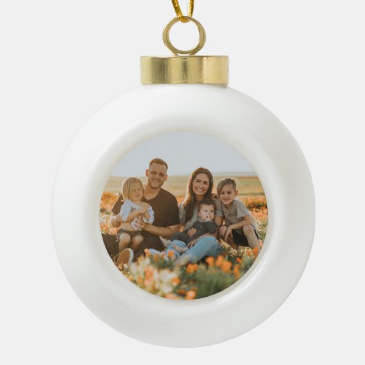 Ornement de Noël avec photo (Devant)