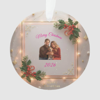 Ornement de Noël avec photo de famille | Personnal