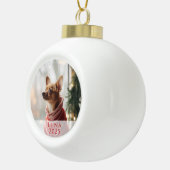 Ornement de Noël avec photo de l'animal de compagn (Droite)
