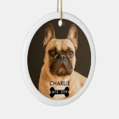 Ornement de Noël avec photo de souvenir d'animal d (Droite)