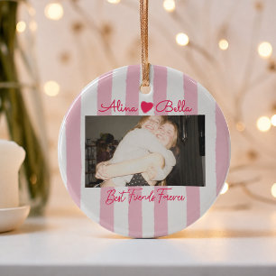 Ornement de Noël avec photo personnalisée des meil