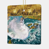 Ornement de Noël avec un airshot d'automne de (Gauche)