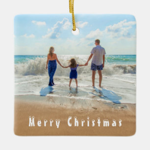 Ornement de Noël avec votre photo de famille