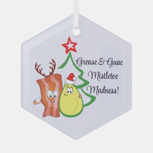 Ornement de Noël Bacon & Avocado - Alimentation fe (Recto)