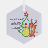 Ornement de Noël Bacon & Avocado - Alimentation fe (Verso)