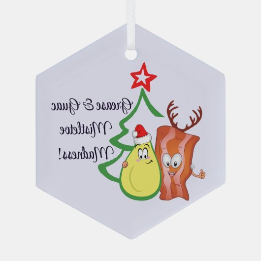 Ornement de Noël Bacon & Avocado - Alimentation fe (Verso)