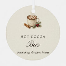 Ornement de Noël Bar à Chocolat Chaud