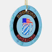 Ornement de Noël Bavarois Américain Allemand (Droite)