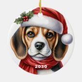 Ornement de Noël beagle (Dos)