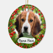 Ornement de Noël beagle (Gauche)