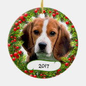 Ornement de Noël beagle (Dos)