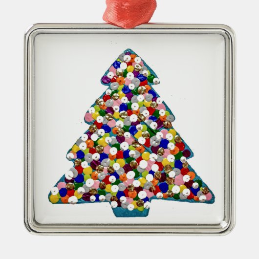 Ornement de Noël bleu (Devant)