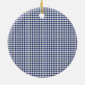 Ornement de Noël bleu traditionnel (Dos)