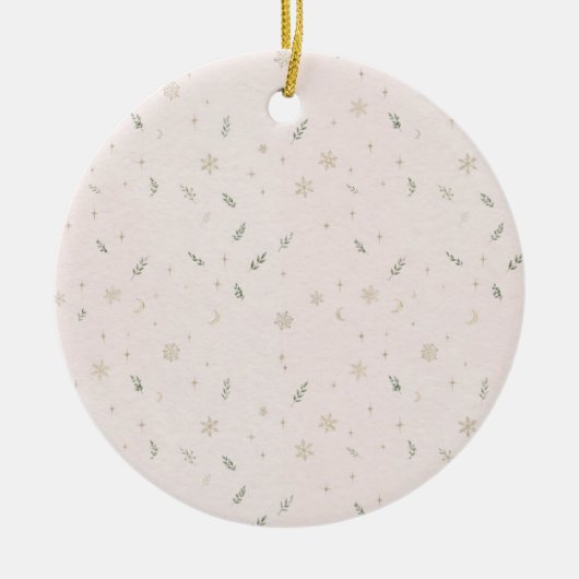Ornement de Noël Blush Céleste (Devant)
