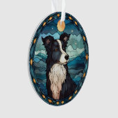 Ornement de Noël Border Collie (devant)