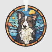 Ornement de Noël Border Collie (dos)