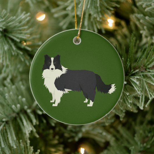 Ornement de Noël Border Collie (Arbre)