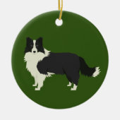 Ornement de Noël Border Collie (Devant)