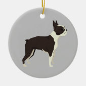 Ornement de Noël Boston Terrier (Devant)