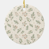 Ornement de Noël botanique sauge (Dos)