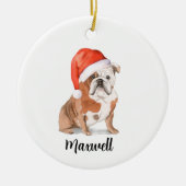 Ornement de Noël Bouledogue Anglais (Devant)