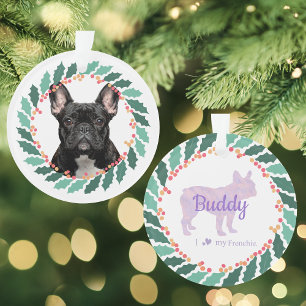Ornement de Noël Bouledogue Français – Cadeau Pers