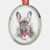 Ornement de Noël Bouledogue Français Frenchie (Gauche)
