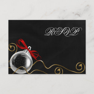 Ornement de Noël Bow rouge RSVP