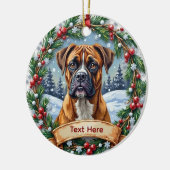 Ornement de Noël Boxer (Gauche)