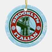 Ornement de Noël Brooklyn Italien Américain (Devant)