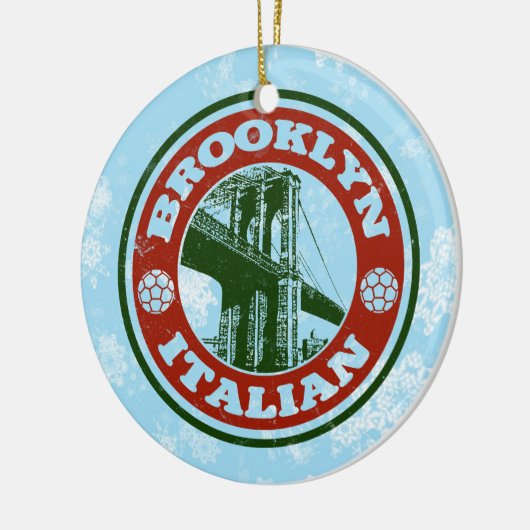 Ornement de Noël Brooklyn Italien Américain (Gauche)