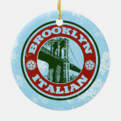 Ornement de Noël Brooklyn Italien Américain (Dos)
