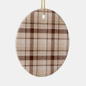 Ornement de Noël Brown de ton défraîchi (Droite)