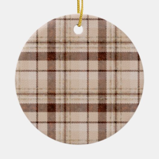 Ornement de Noël Brown de ton défraîchi (Devant)